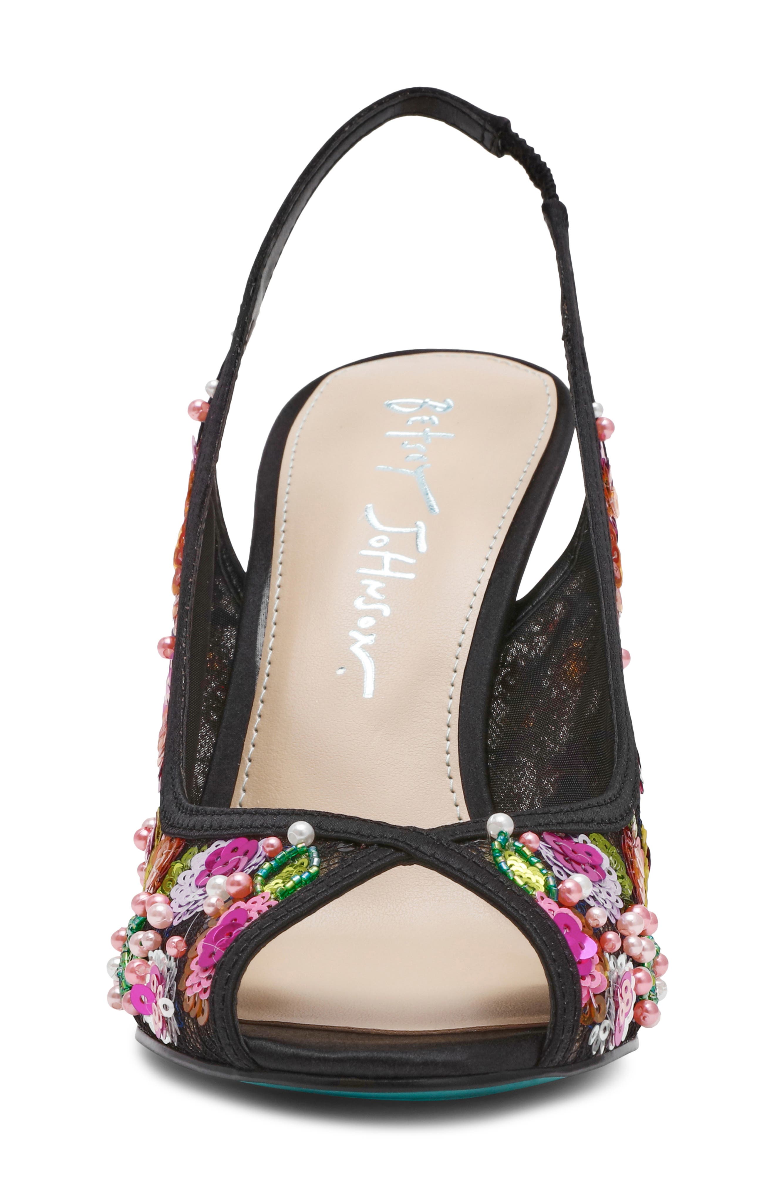 Betsey Johnson Gerri Sequin Slingback Sandal, Alternate, color, 