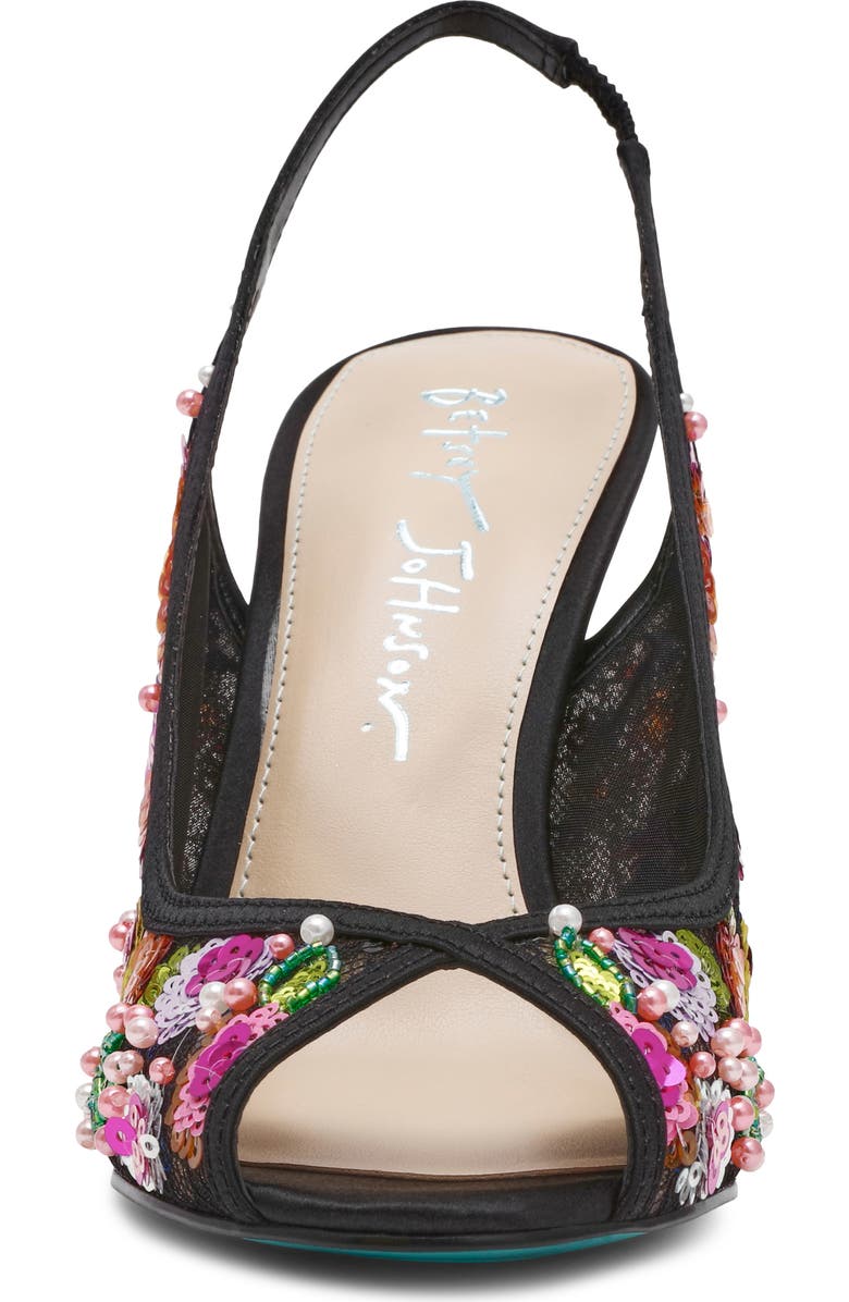 Betsey Johnson Gerri Sequin Slingback Sandal, Alternate, color,