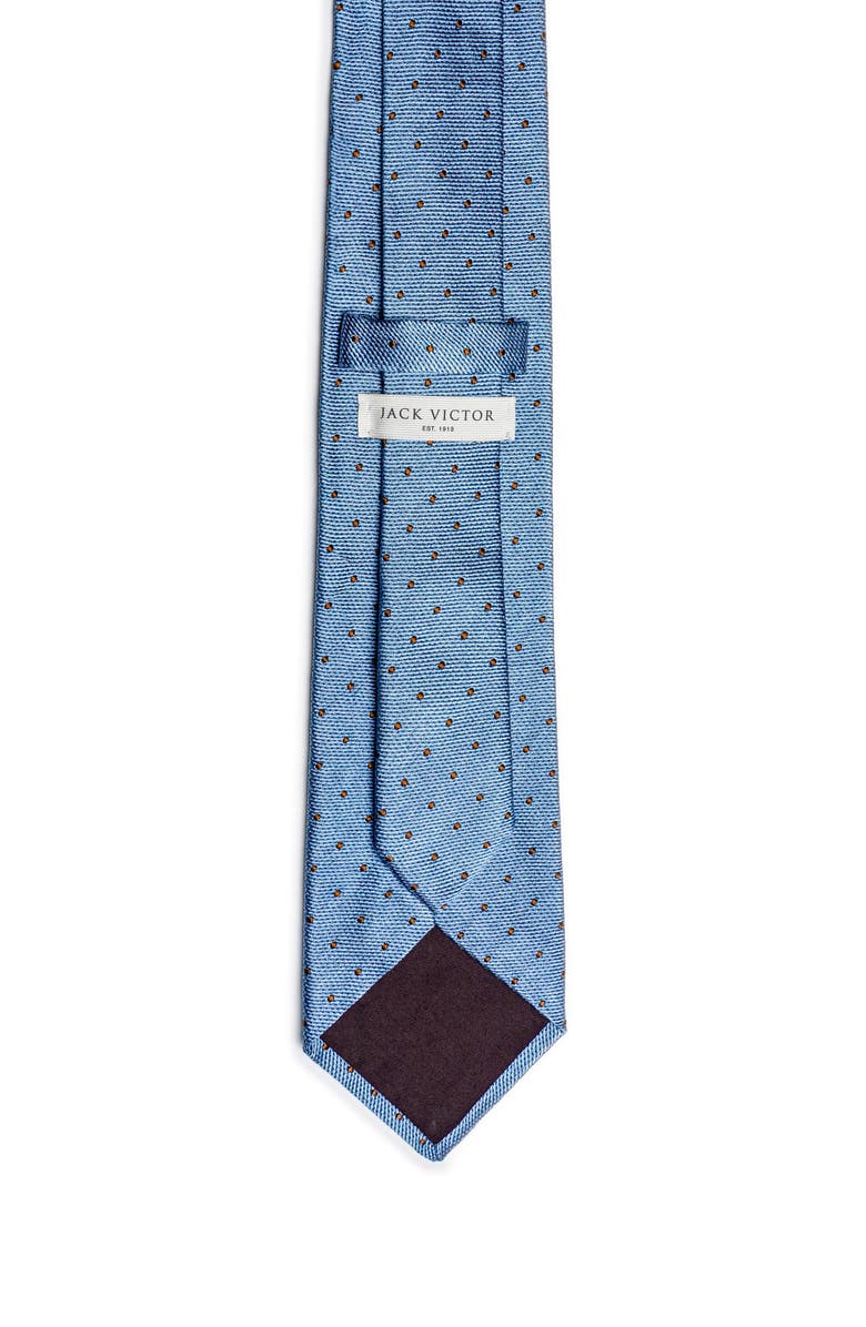 Jack Victor Metcalfe Neat Dot Silk Tie, Alternate, color, Blue