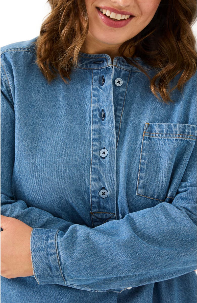 FatFace Plus Size Aida Denim Tunic, Alternate, color,