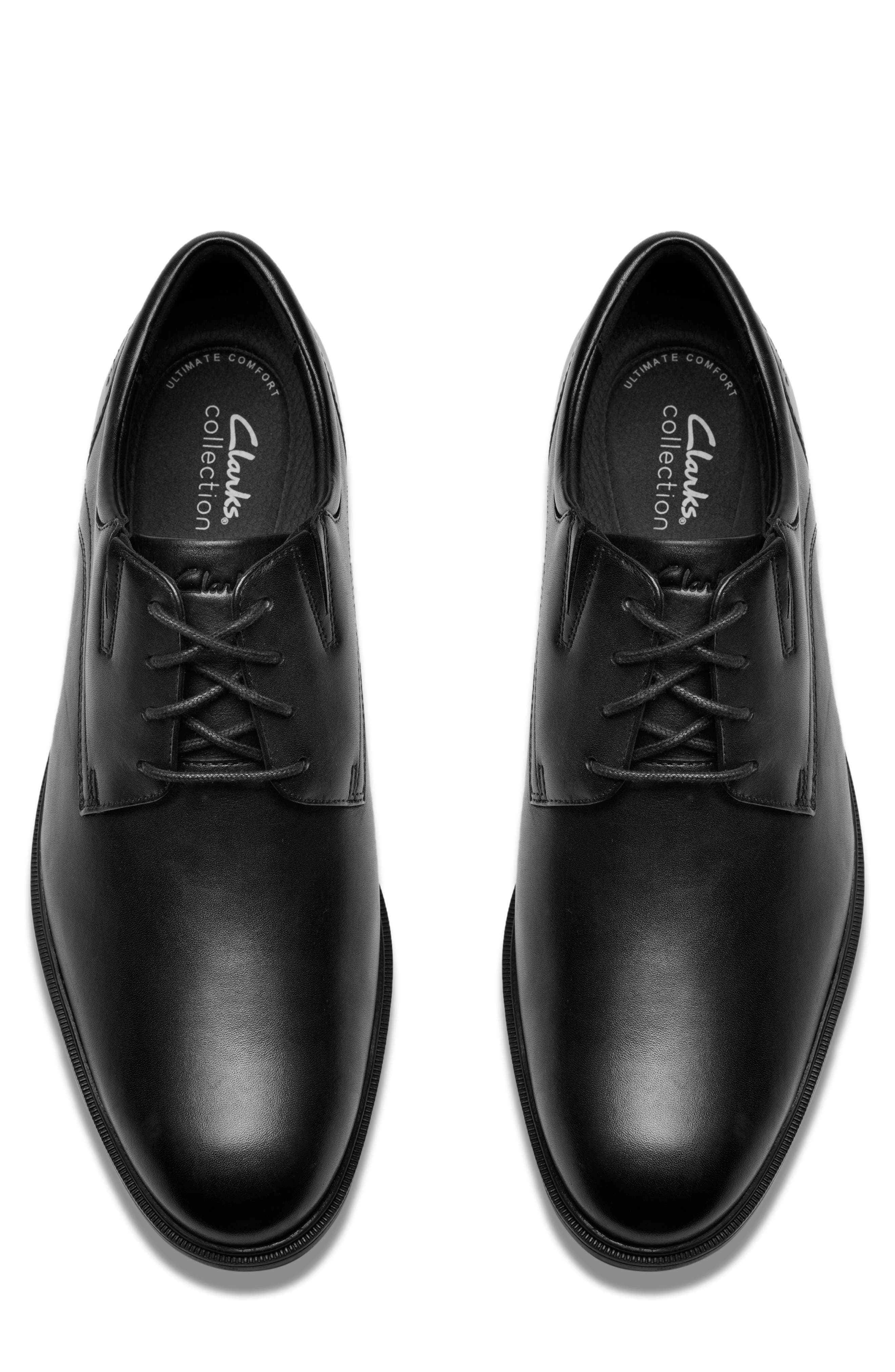 Clarks<sup>®</sup> Steadwell Derby, Alternate, color, Black Leather