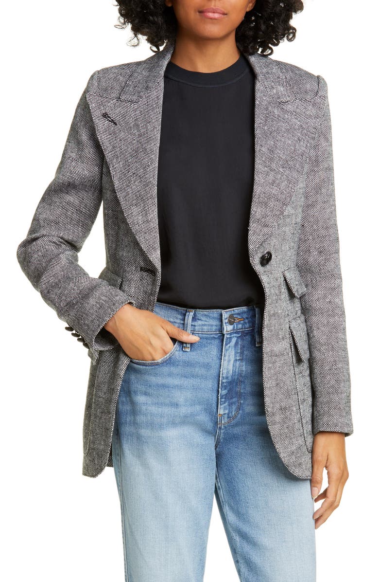 Smythe Birkin Tweed Blazer, Main, color,