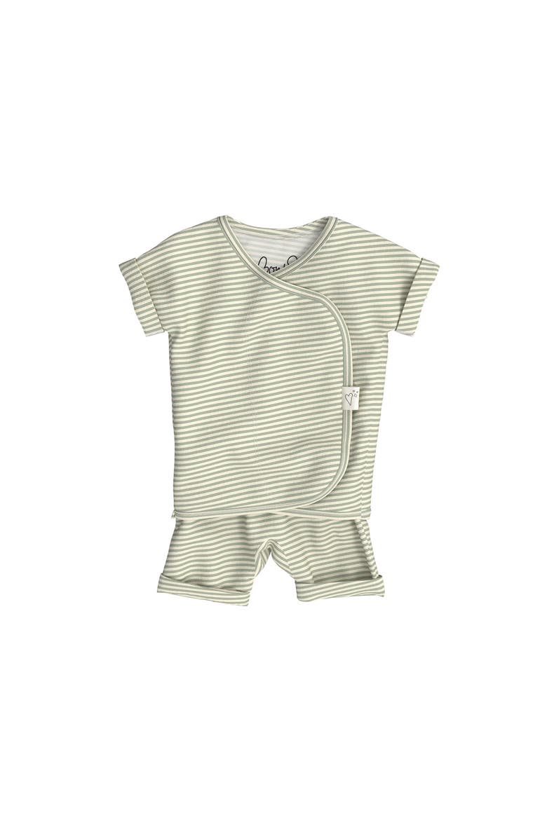 Unisex Baby Romper, Main, color, Mint Twist