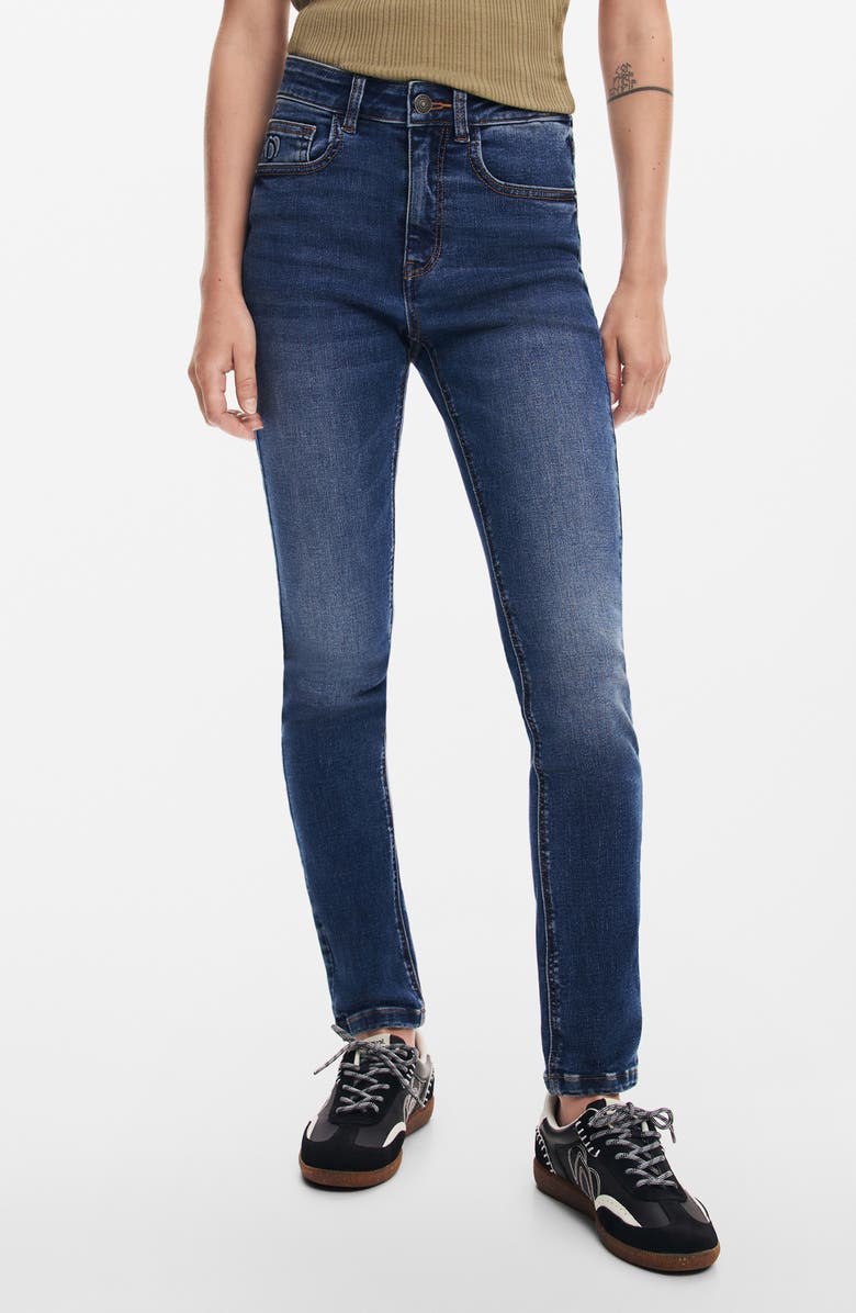 Desigual Amanda Skinny Jeans, Main, color, 