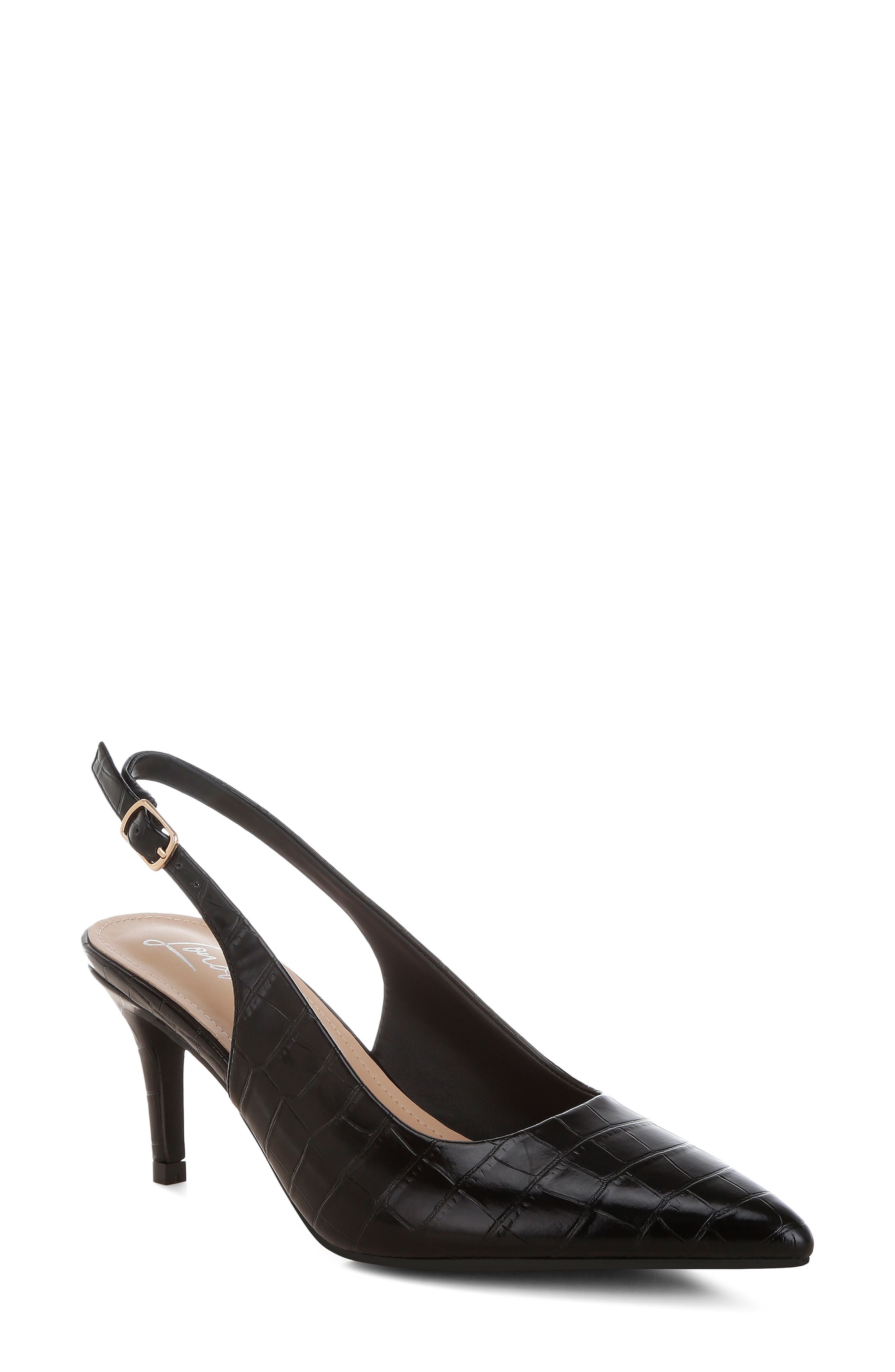 LONDON RAG Halins Pointed Toe Slingback Pump