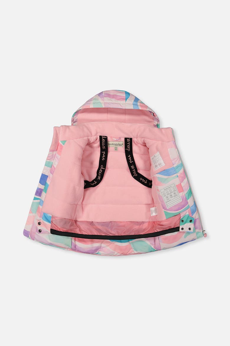 Two Piece Play Snowsuit Multicolored Line Print, Alternate, color, Multicolored Line Print