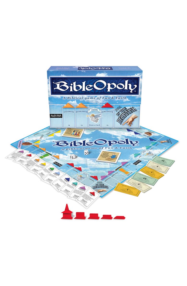 Late for the Sky Bibleopoly Monopoly Board Game, Main, color, Multicolored
