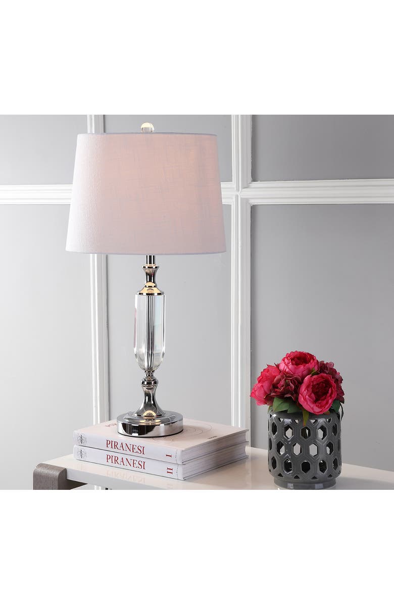 JONATHAN Y Bella Crystal LED Table Lamp, Alternate, color, Clear