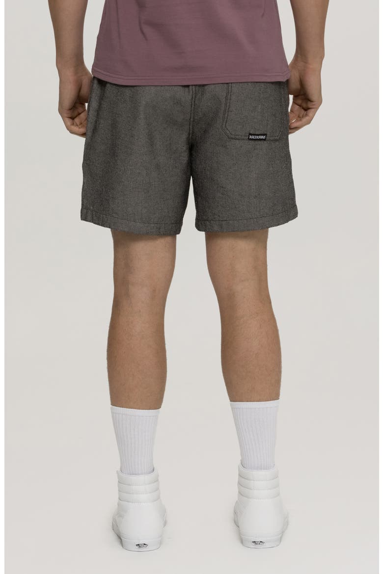 Hinano Drawstring Cotton Twill Shorts, Alternate, color, IRON