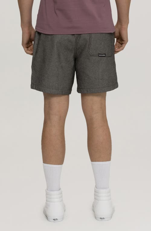 Maui And Sons Maui & Sons Hinano Drawstring Cotton Twill Shorts In Iron