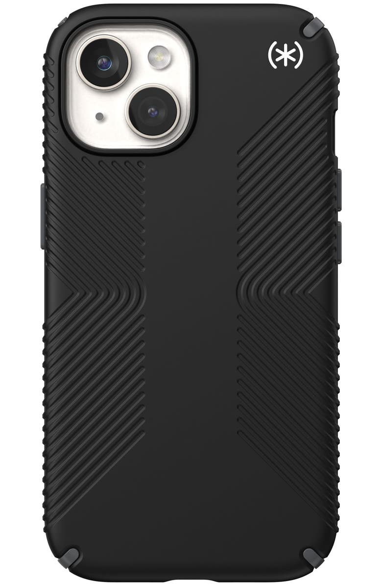 Speck Presidio2 Grip Case for Apple iPhone 15 / iPhone 14 / iPhone 13, Alternate, color, Black