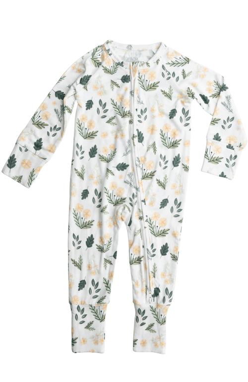 Kindred Bravely Zip Up Baby Pajamas In Multi