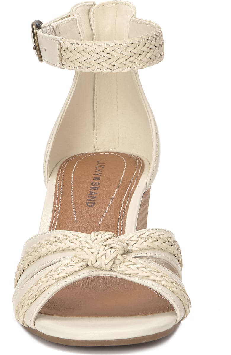Lucky Brand Jaelah Wedge Sandal, Alternate, color, Tusk Sfnpsl