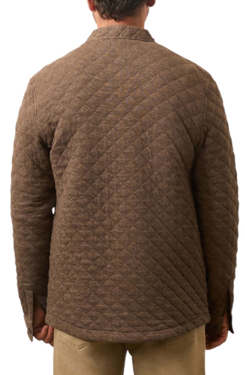 Faherty Epic Cotton Blend Quilted Shirt Jacket, Alternate, color, Mountain Branch Heather