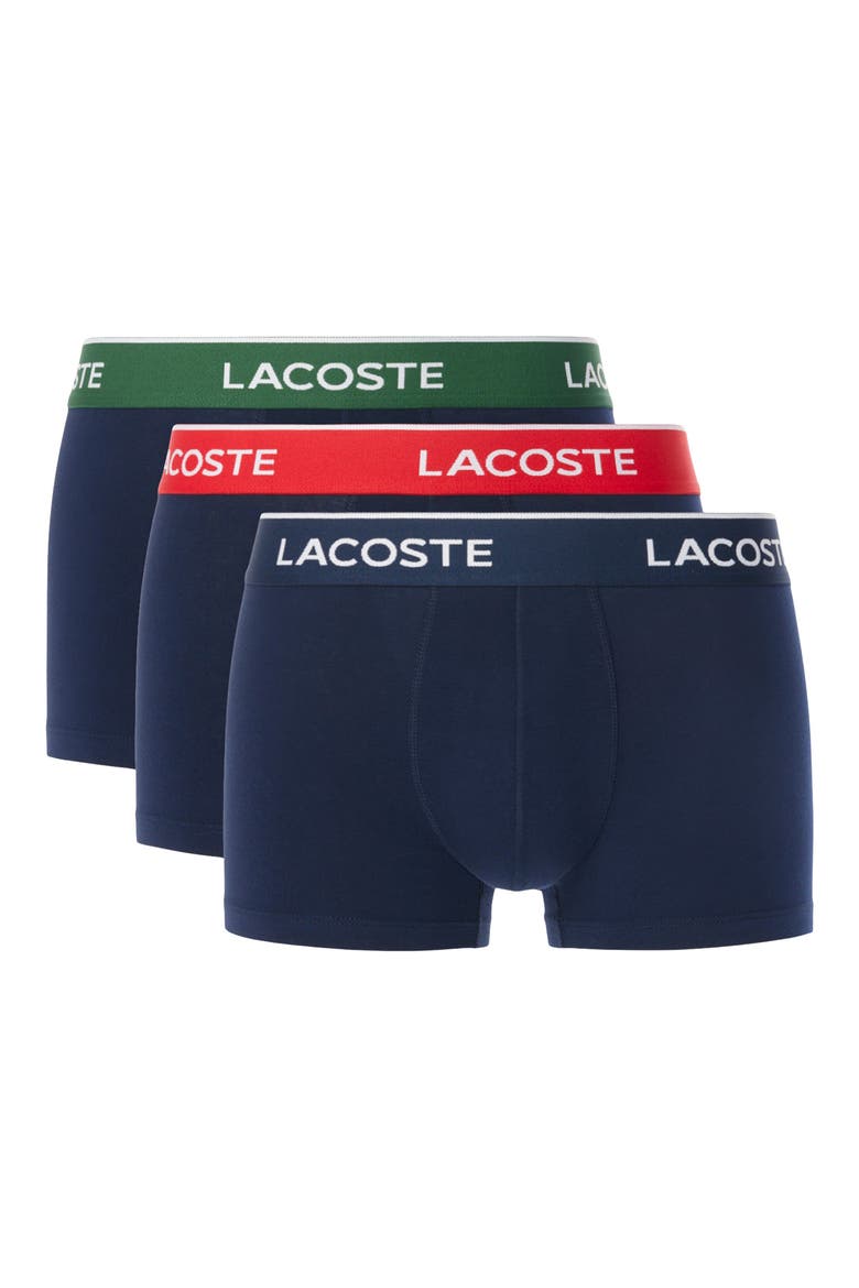 Core Essentials Assorted 3-Pack Stretch Cotton Boxer Briefs, Alternate, color, NAVY BLUE/ GREEN-RED-NAVY