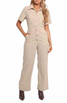 Petal & Pup Mikia Short Sleeve Corduroy Jumpsuit