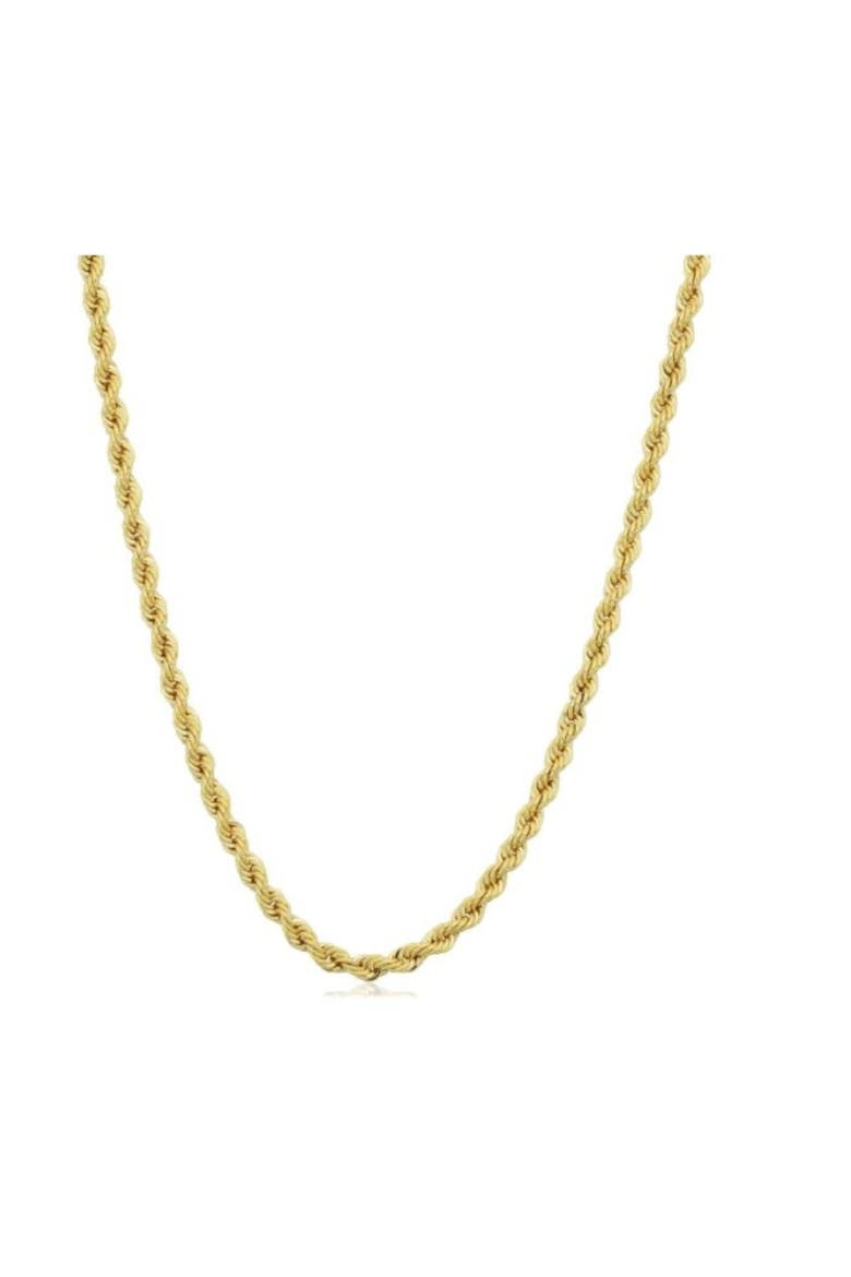 14k Gold Filled Unisex 2.10 millimeter Rope Chain Necklace, Main, color, 14k Yellow Gold