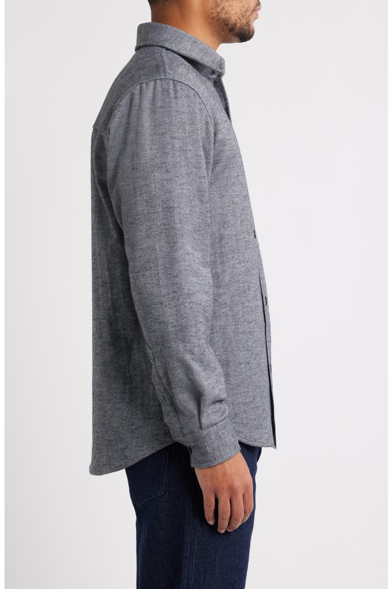 Owen Relaxed Fit Cotton Button-Up Shirt, Alternate, color, SILVER