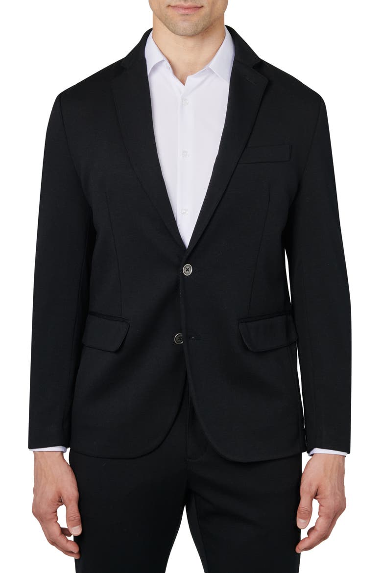 Knit Suit Seperate Jacket, Main, color, BLACK