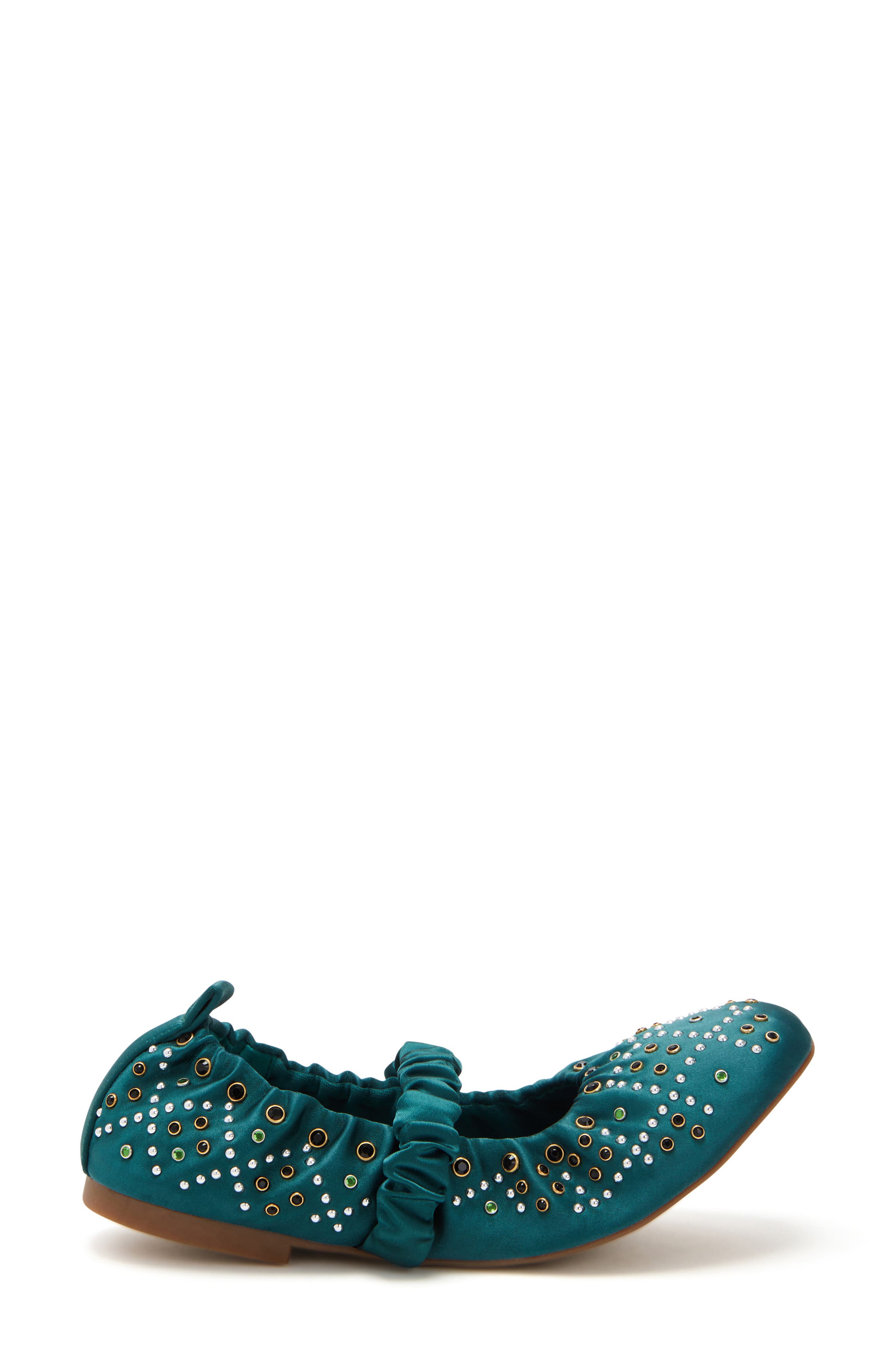 The Jammy Scrunch Square Toe Mary Jane, Alternate, color, SERENE GREEN
