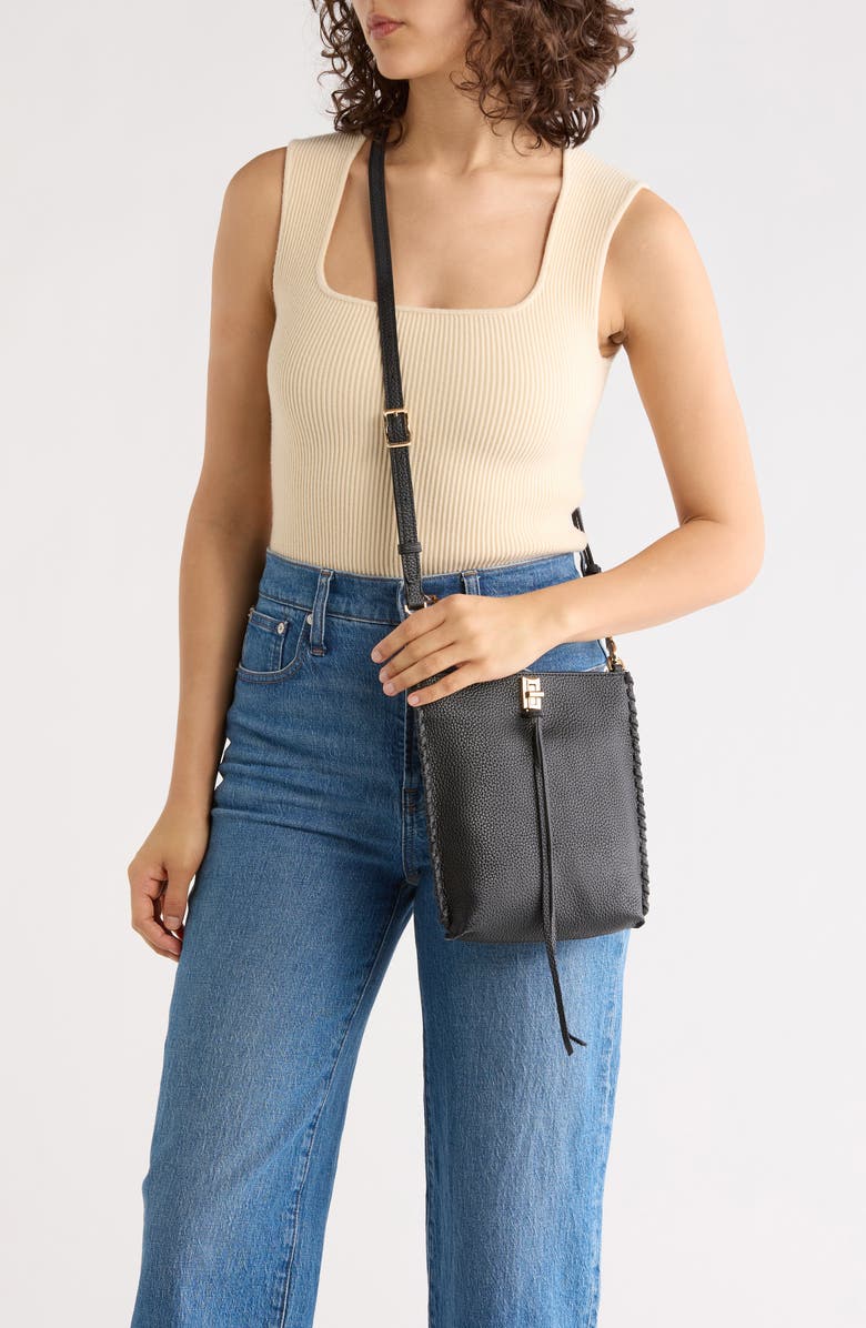 Rebecca Minkoff Darren Shoulder Bag, Alternate, color, Black