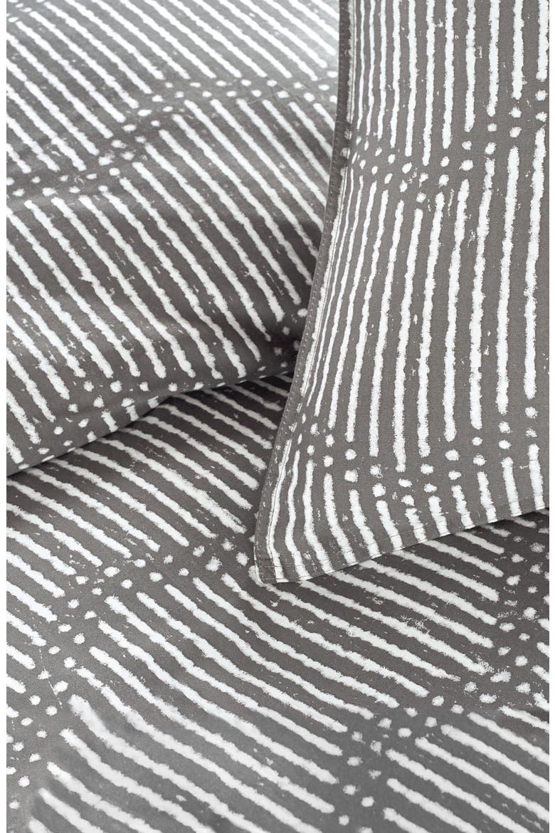 Dot Chevron Comforter & Sham Set, Alternate, color, CHARCOAL