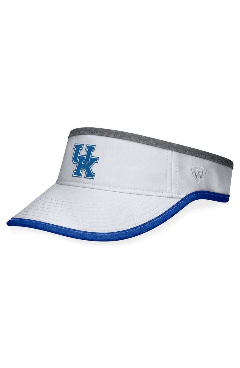 TOP OF THE WORLD Men's Top of the World White Kentucky Wildcats Daybreak Adjustable Visor, Main, color, White
