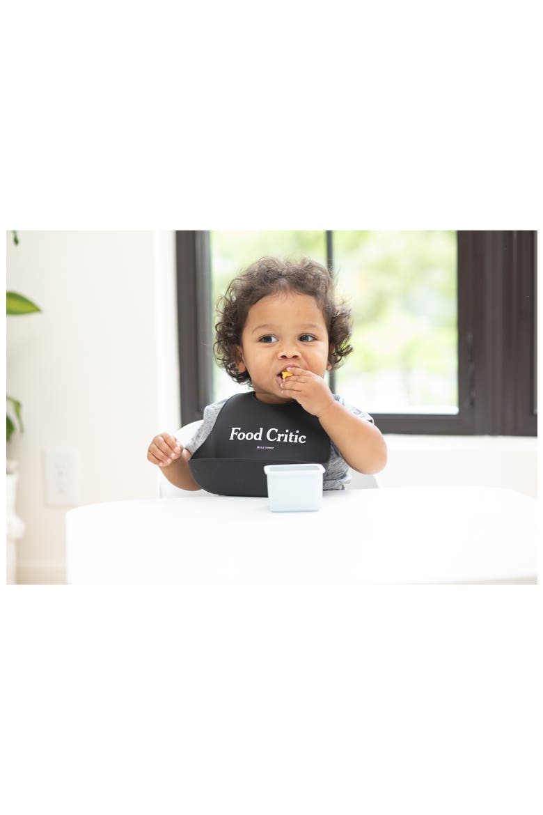 Food Critic Wonder Bib, Alternate, color, BLACK