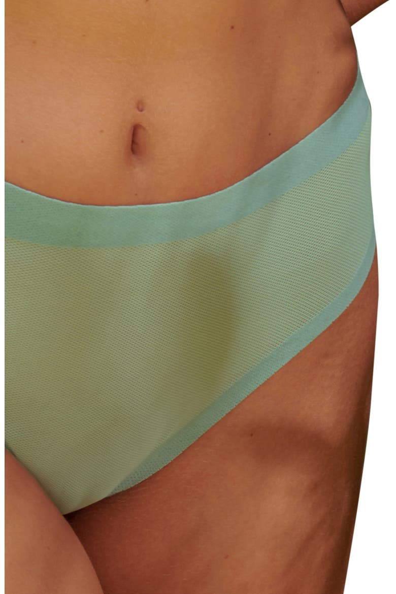 2-Pack Sheer High Waist Panties, Alternate, color, MINT
