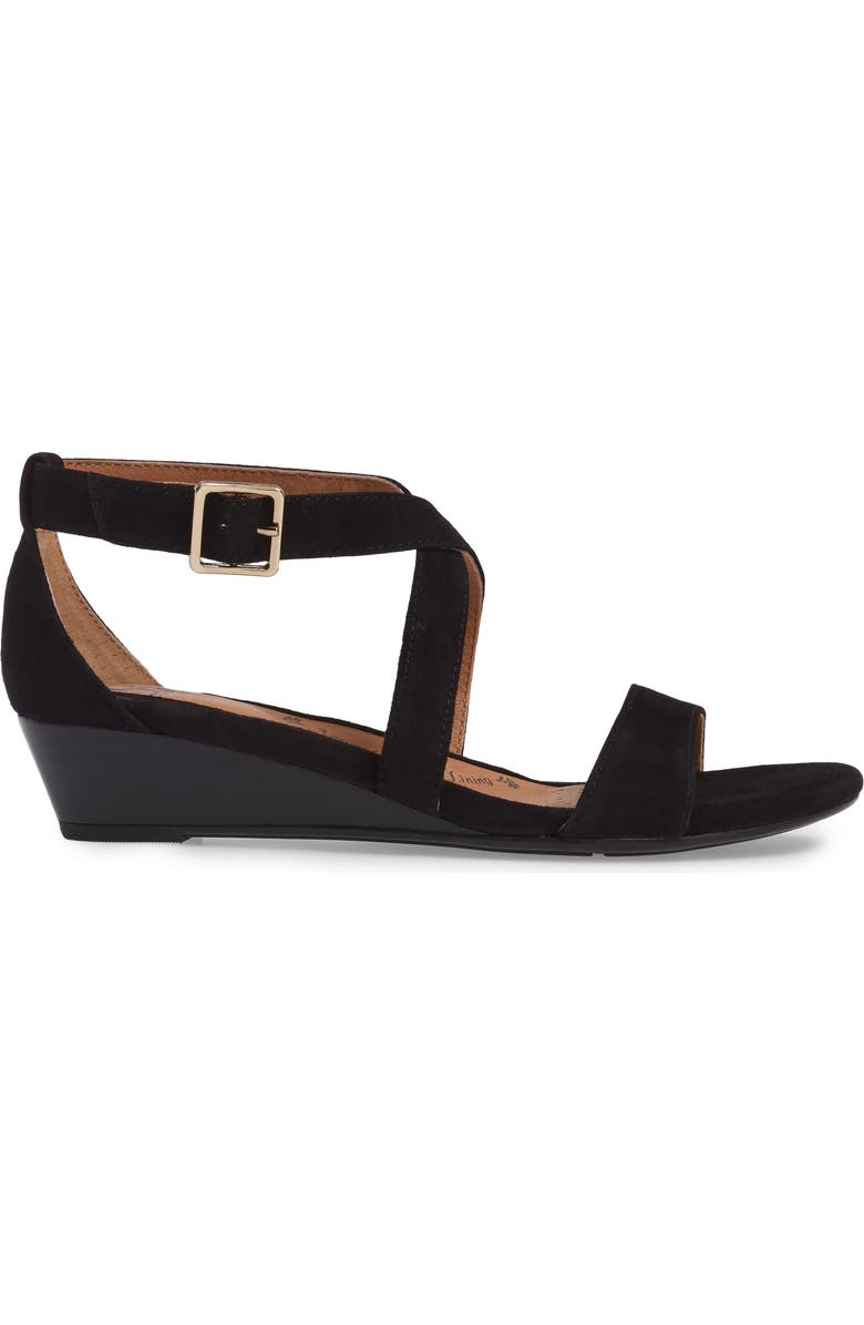 Söfft 'Innis' Low Wedge Sandal, Alternate, color,