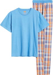 Majestic International Lessons in Color T-Shirt & Plaid Pajama Pants