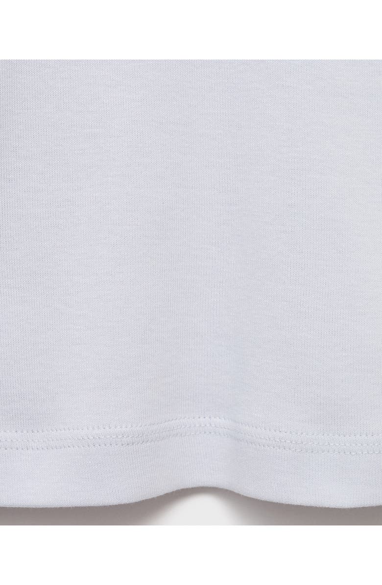 MANGO Long Sleeve Cotton Rib T-Shirt, Alternate, color, Sky Blue