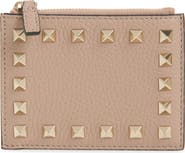Valentino Garavani Rockstud Leather Coin Card Case