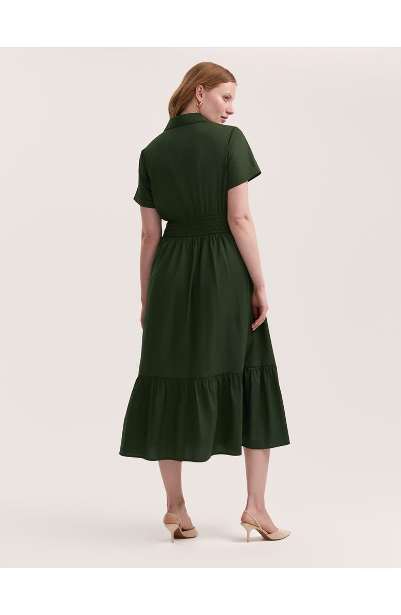 Finery London Penny Cotton Midi Shirt Dress, Alternate, color, 