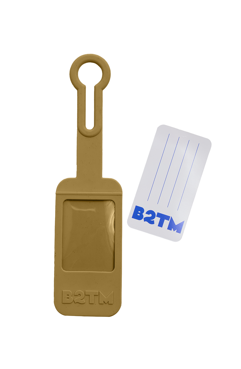 Baboon to the Moon Luggage Tag, Alternate, color, Quantum Depth