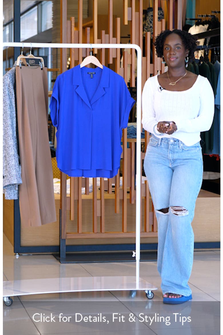 Roll Cuff Woven Silk Shirt video