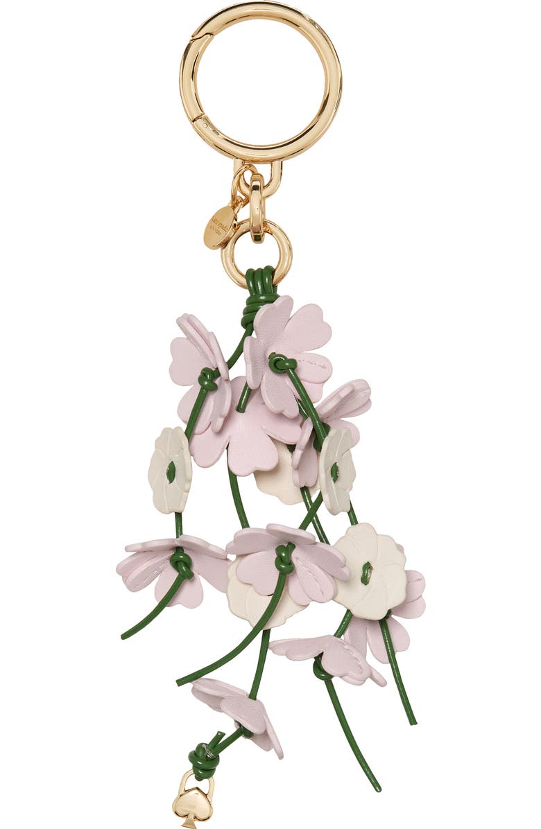 Kate Spade New York floral bag charm, Main, color,