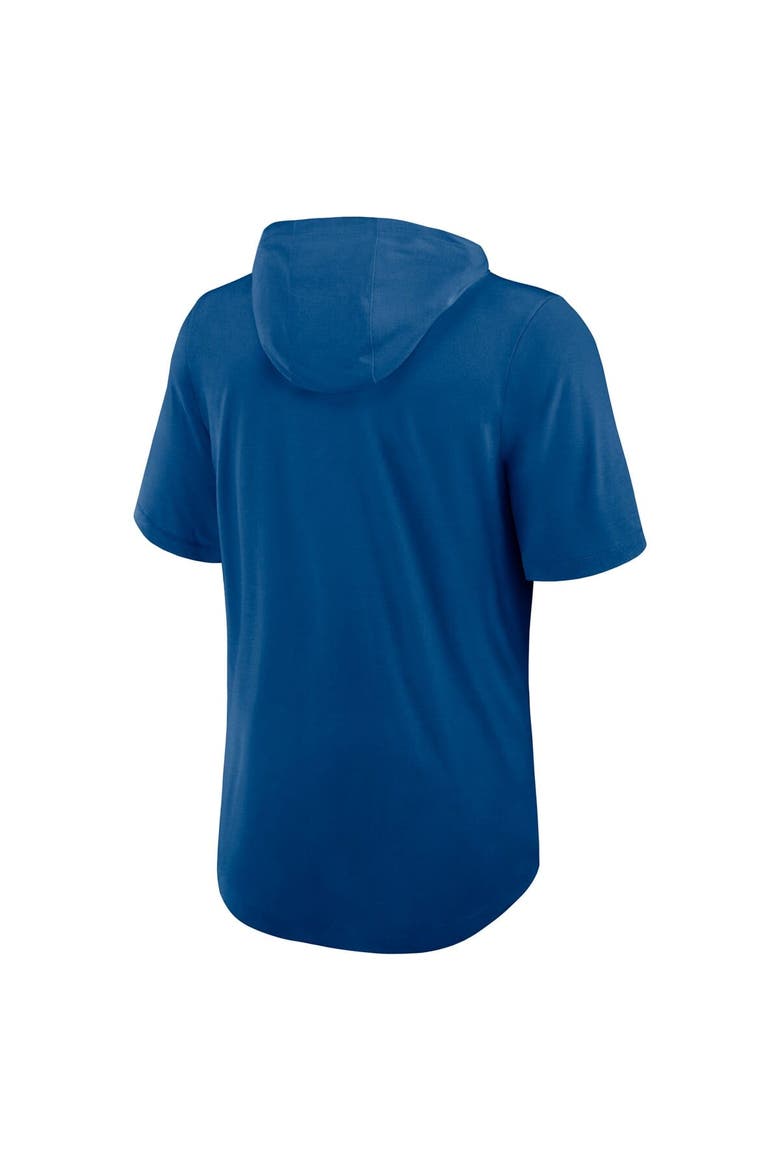 Men's Nike Royal Indianapolis Colts Lockup Tri-Blend Hoodie T-Shirt, Alternate, color, Royal