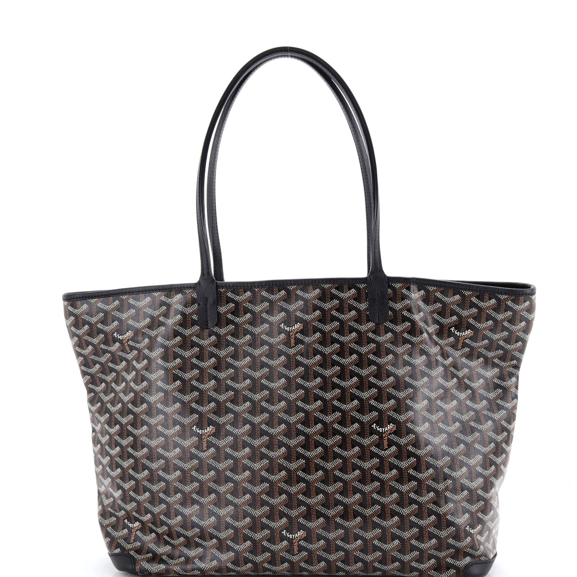Pre-Owned Goyard Artois Tote Coated Canvas MM, Alternate, color, Black