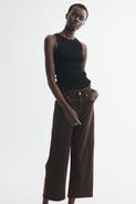 H&M Wide High Waist Ankle Jeans