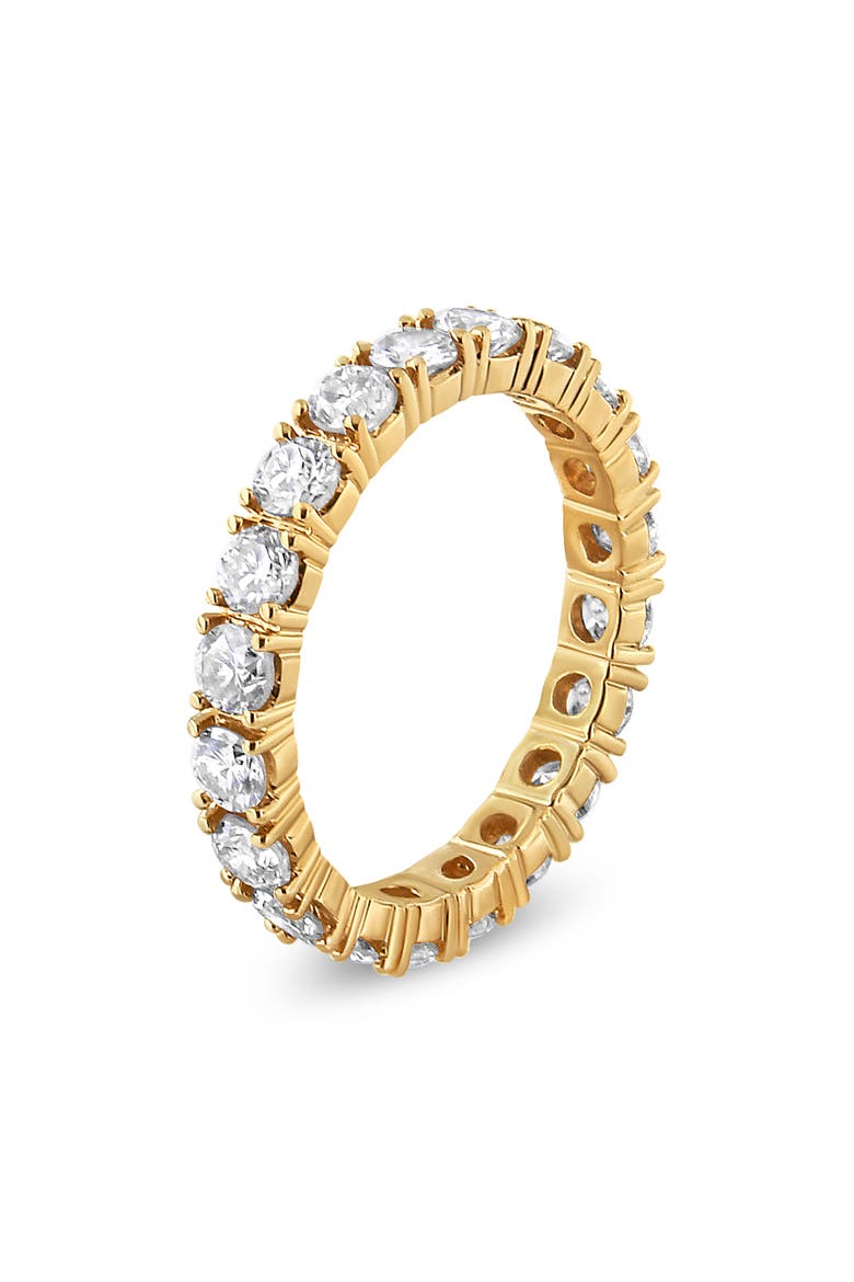 14K Yellow Gold 2.00 Cttw Round Cut Diamond Eternity Band, Alternate, color, Yellow Gold