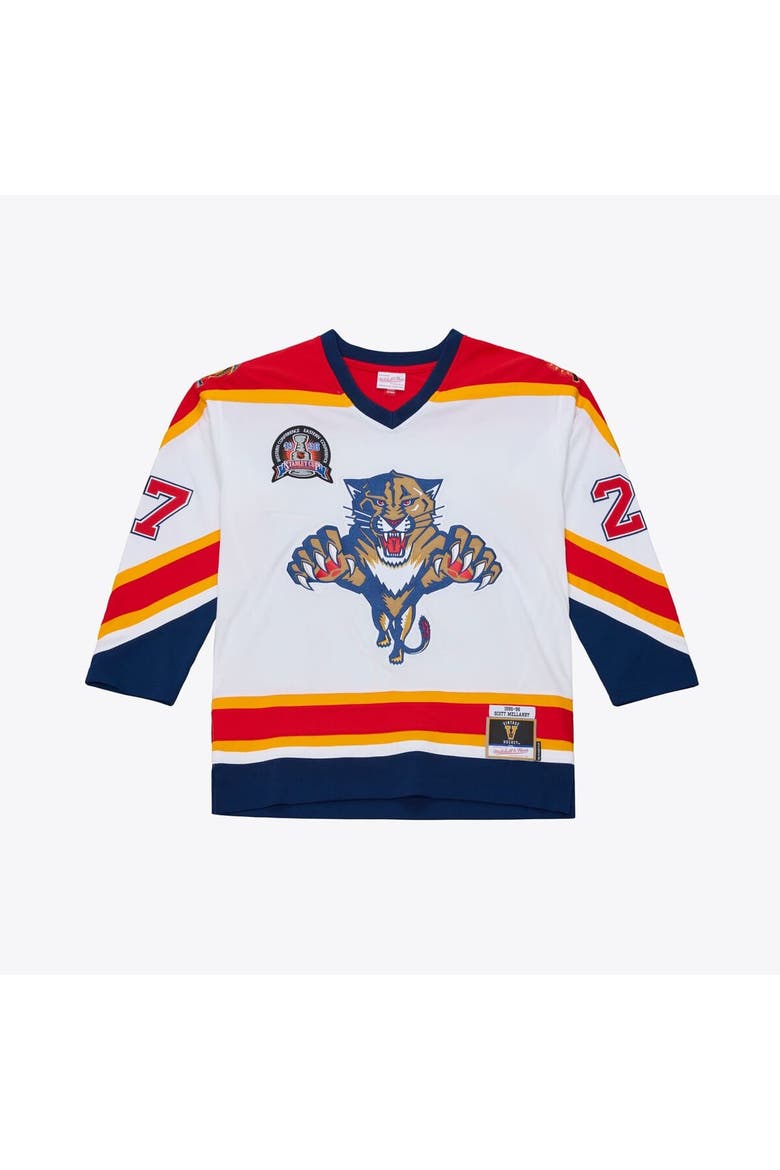 Men's Mitchell & Ness Scott Mellanby White Florida Panthers 1996 Power Play Jersey, Main, color, White