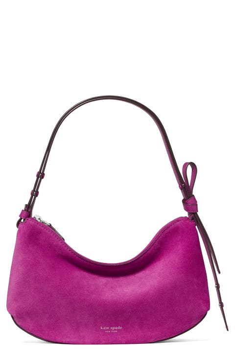 Loop Suede Convertible Shoulder Bag