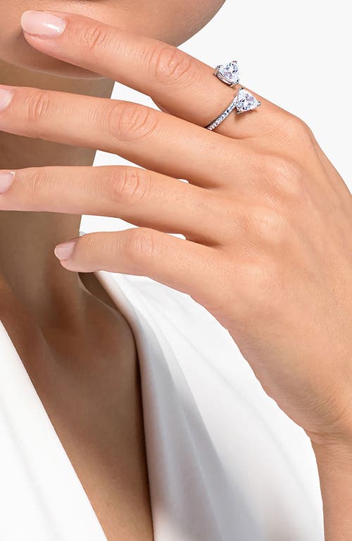 Swarovski Crystal-embellished Ring In White