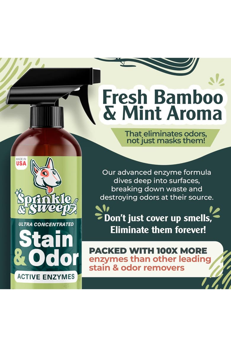 Litter Box Deodorizer Bundle,  8 oz Bag, Speed Sifter, 24 oz Spray, Alternate, color, Green