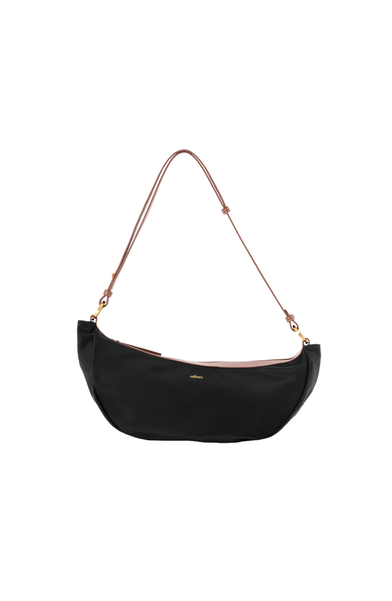 Esthera Luna Half Moon Bag, Main, color, Black