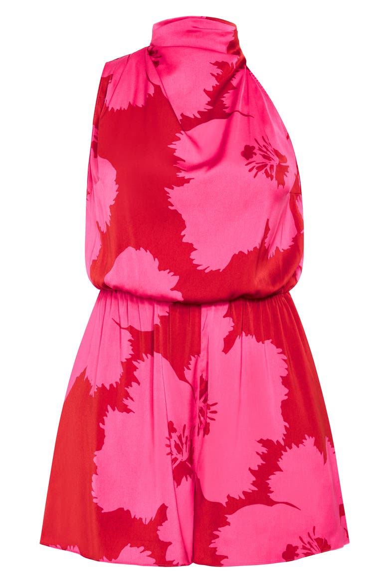 Kiana Floral Sleeveless Playsuit, Alternate, color, SUMMER PARADISE