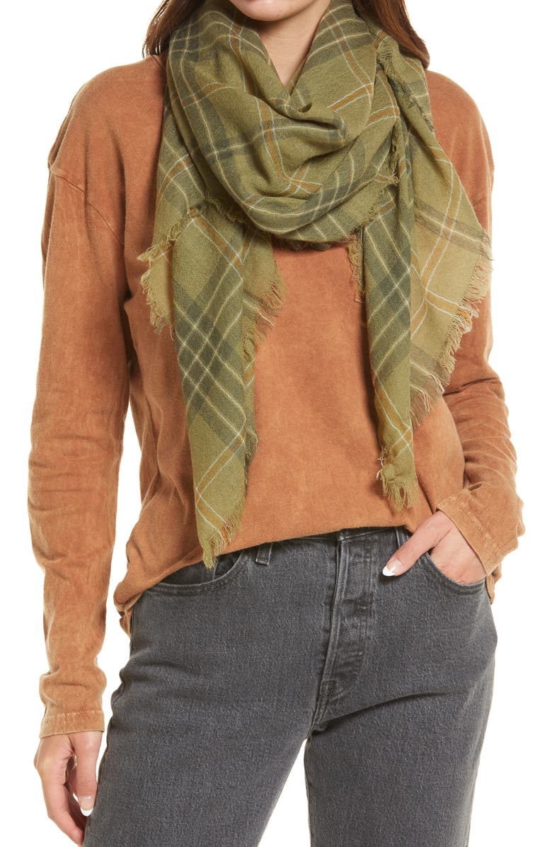 Treasure & Bond Square Wool Scarf, Main, color, 