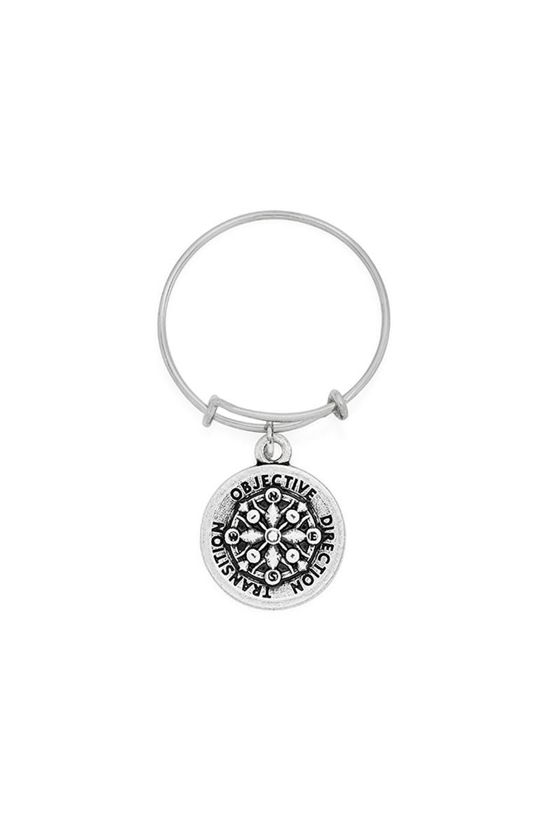 'Compass' Expandable Wire Ring, Main, color, SILVER