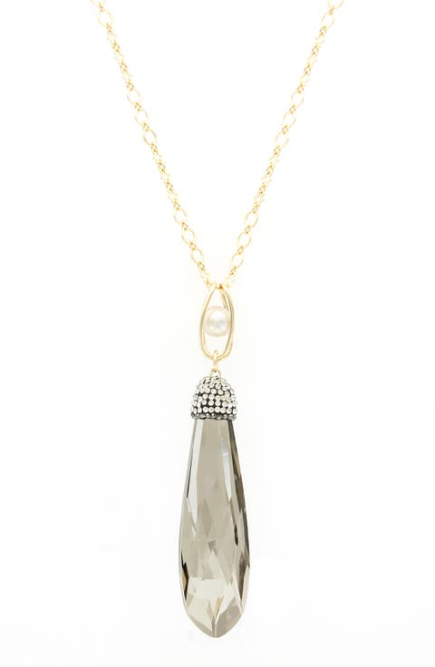 Quinn Crystal Pendant Necklace